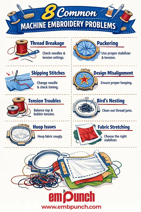 embroidery machine problems