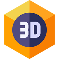 3d puff digitizing icon